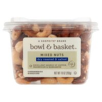 Bowl & Basket Dry Roasted & Salted Mixed Nuts, 10 oz