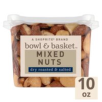 Bowl & Basket Dry Roasted & Salted Mixed Nuts, 10 oz