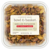 Bowl & Basket Dry Roasted & Unsalted Shelled Pistachios, 8 oz