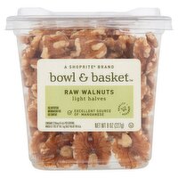 Bowl & Basket Light Halves Raw Walnuts, 8 oz