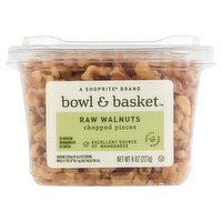 Bowl & Basket Raw Walnuts Chopped Pieces, 8 oz, 8 Ounce