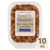 Bowl & Basket Dry Roasted Salted Almonds, 10 oz