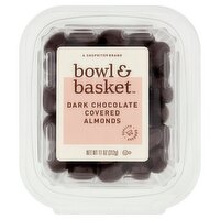 Bowl & Basket Dark Chocolate Covered Almonds, 11 oz