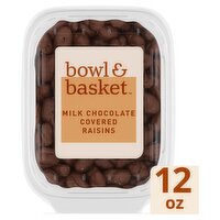 Bowl & Basket Milk Chocolate Covered Raisins, 12 oz