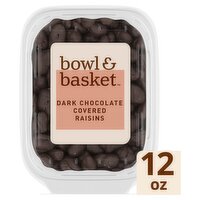 Bowl & Basket Dark Chocolate Covered Raisins, 12 oz, 12 Ounce