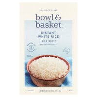 Bowl & Basket Long Grain Instant White Rice, 28 oz