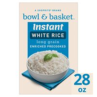 Bowl & Basket Long Grain Instant White Rice, 28 oz