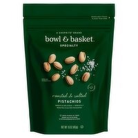 Bowl & Basket Specialty Roasted & Salted Pistachios, 16 oz, 16 Ounce