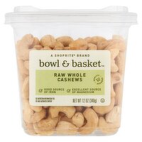 Bowl & Basket Raw Whole Cashews, 12 oz