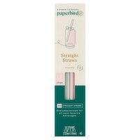 Paperbird Sturdy Straight Straws, 50 count