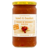 Bowl & Basket Medium Thick & Chunky Salsa, 24 oz, 24 Ounce