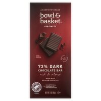 Bowl & Basket Specialty 72% Dark Chocolate Bar, 3 oz, 3 Ounce