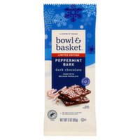 Bowl & Basket Peppermint Bark Dark Chocolate Limited Edition, 3 oz