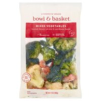 Bowl & Basket Broccoli Florets, Carrots & Cauliflower Florets Mixed Vegetables, 12 oz, 12 Ounce