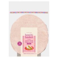 Bowl & Basket Flour Soft Taco Tortillas, 6 inches, 20 count, 26 oz, 26 Ounce