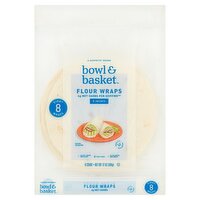 Bowl & Basket Flour Wraps, 8 inches, 8 count, 12 oz, 12 Ounce