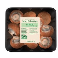 Bowl & Basket Crimini Mushrooms, 6 oz, 6 Ounce