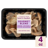 Bowl & Basket Crimini, Shiitake & Oyster Mushrooms Gourmet Blend, 4 oz