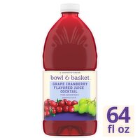 Bowl & Basket Grape Cranberry Flavored Juice Cocktail, 64 fl oz