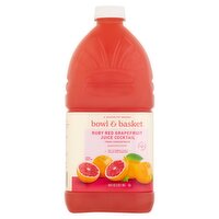 Bowl & Basket Ruby Red Grapefruit Juice Cocktail, 64 fl oz, 64 Fluid ounce