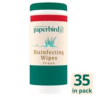 Paperbird Fresh Disinfecting Wipes, 35 count, 8.8 oz, 35 Each