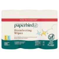 Paperbird Lemon and Fresh Disinfecting Wipes, 3 count, 3 lb 8.5 oz