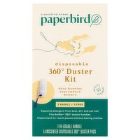 Paperbird Disposable 360° Duster Kit Unscented, 5 count