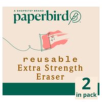 Paperbird Reusable Extra Strength Eraser, 2 count, 2 Each