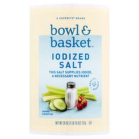 Bowl & Basket Iodized Salt, 26 oz