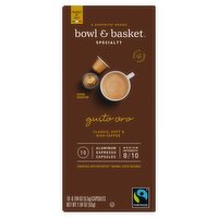 Bowl & Basket Specialty Gusto Oro Aluminum Espresso Capsules, 0.194 oz, 10 count