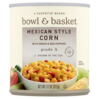 Bowl & Basket Mexican Style Corn with Green & Red Peppers, 11 oz, 11 Ounce