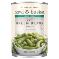 Bowl & Basket Veggi-Green Cut Green Beans, 14.5 oz, 14.5 Ounce