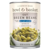 Bowl & Basket Cut Green Beans, no salt added, 14.5 oz, 14.5 Ounce