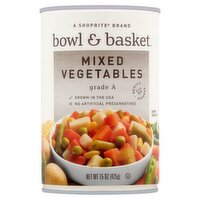 Bowl & Basket Mixed Vegetables, 15 oz, 15 Ounce