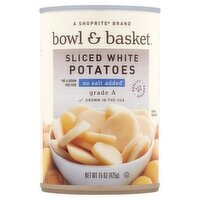 Bowl & Basket Sliced White Potatoes, No Salt Added, 15 oz, 15 Ounce