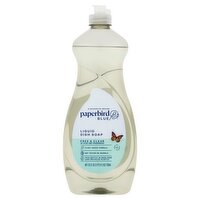 Paperbird Blue Free & Clear Liquid Dish Soap, 25 fl oz