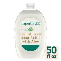 Paperbird Liquid Hand Soap Refill with Aloe, 50 fl oz