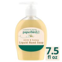 Paperbird Milk & Honey Liquid Hand Soap, 7.5 fl oz, 7.5 Fluid ounce