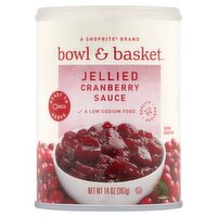 Bowl & Basket Jellied Cranberry Sauce, 14 oz, 14 Ounce