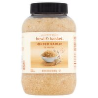 Bowl & Basket Minced Garlic in Water, 32 oz, 32 Ounce