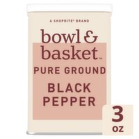 Bowl & Basket Pure Ground Black Pepper, 3 oz, 3 Ounce