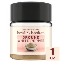 Bowl & Basket Ground White Pepper, 1 oz, 1 Ounce