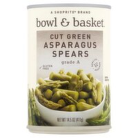 Bowl & Basket Cut Green Asparagus Spears, 14.5 oz, 14.5 Ounce