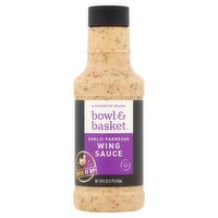 Bowl & Basket Garlic Parmesan Wing Sauce, 16 fl oz, 16 Fluid ounce