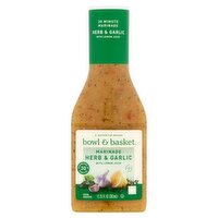 Bowl & Basket Herb & Garlic Marinade with Lemon Juice, 12.25 fl oz, 12.25 Fluid ounce