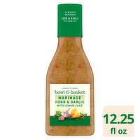 Bowl & Basket Herb & Garlic Marinade with Lemon Juice, 12.25 fl oz, 12.25 Fluid ounce