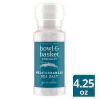 Bowl & Basket Specialty Grinder Mediterranean Sea Salt, 4.25 oz, 4.3 Ounce