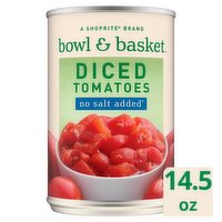 Bowl & Basket Diced Tomatoes, no salt added,14.5 oz