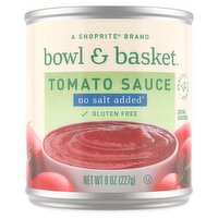 Bowl & Basket No Salt Added Tomato Sauce, 8 oz