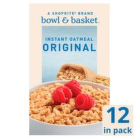 Bowl & Basket Original Instant Oatmeal, 0.98 oz, 12 count, 11.85 Ounce